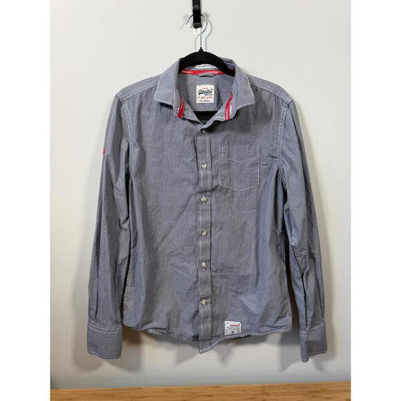 Superdry Other - 👔‎ Vintage Superdry “The Shirt Store” Pinstripe Button-Up — Size M